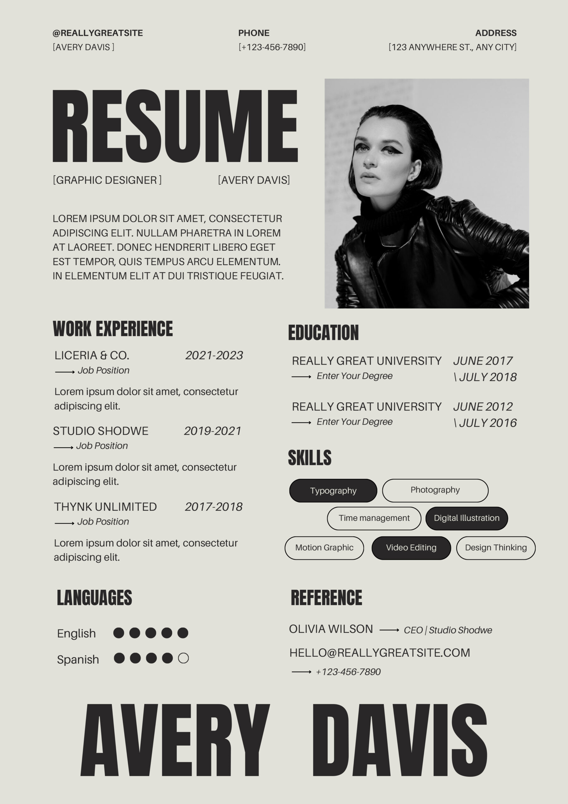 Beige-Bold-Graphic-Designer-CV-Resume-1-scaled Pdf