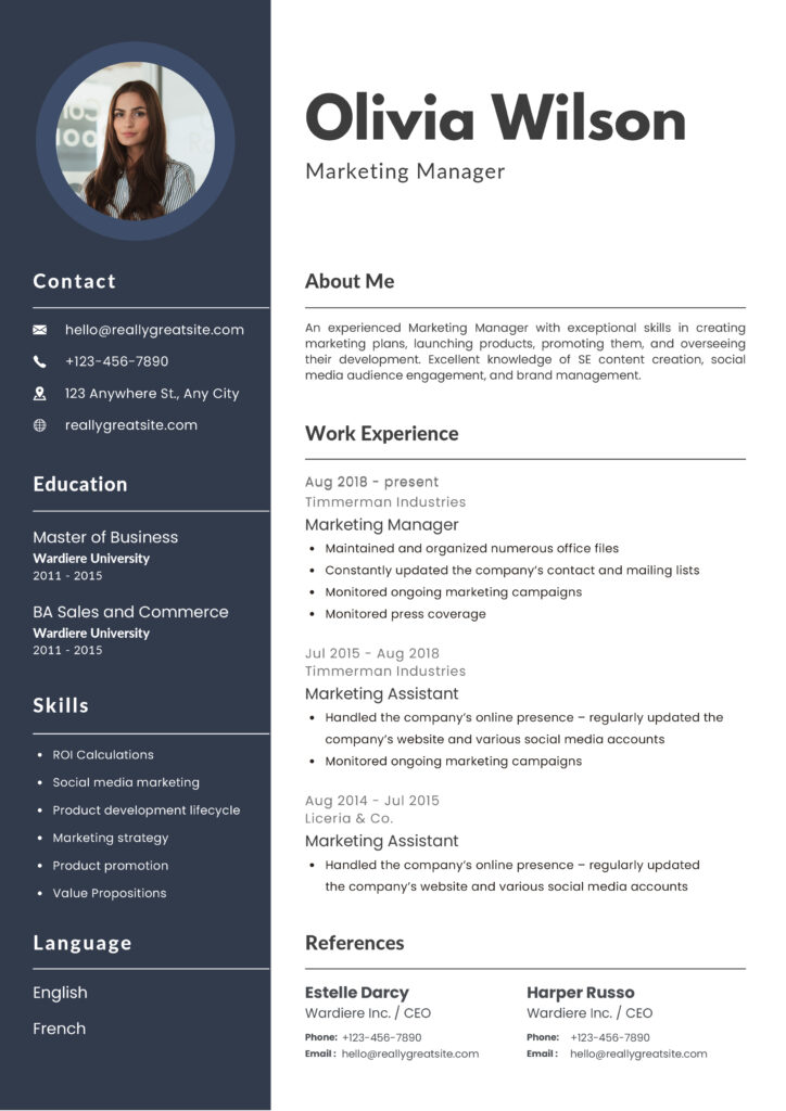 Abu-Abu Minimalist Pdf Resume